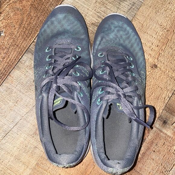 Nike Womens Flex Fury Running Shoes Gray 705299-010 Low Top 2015 Lace Up Mesh - Picture 10 of 12